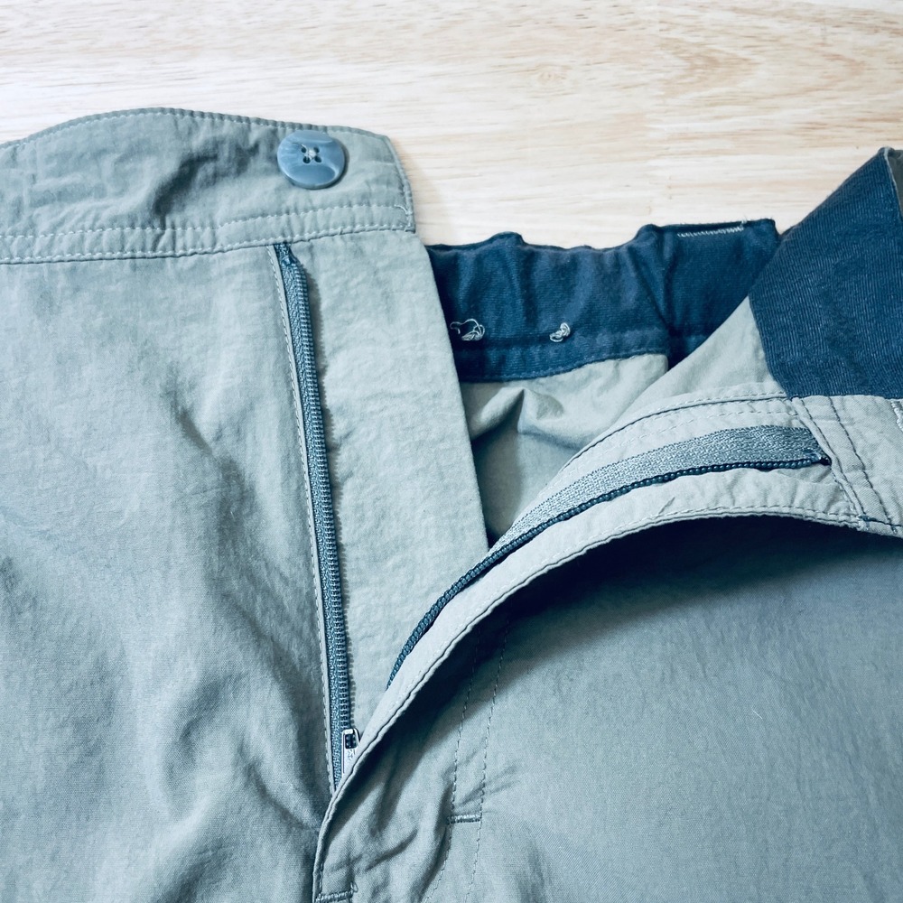 REI Sahara Convertible Cargo Hiking Pants Mens XL-30L Tan Nylon Zip Off Shorts - Picture 9 of 11